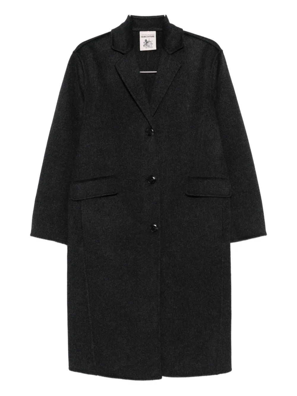 Semicouture ^ cappotto con chiusura a bottone - Grigio