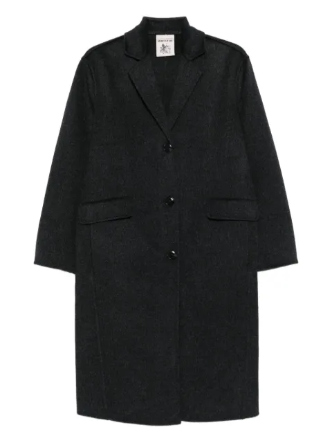 Semicouture button-fastening pocket coat