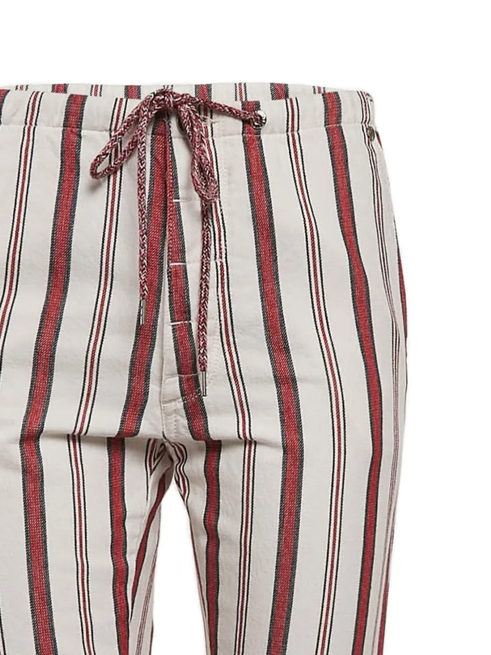 Zadig&Voltaire Gestreepte katoenen broek - Wit