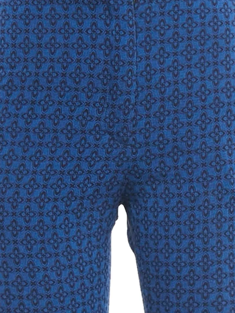 SANDRO Broek met bloemenprint - Blauw
