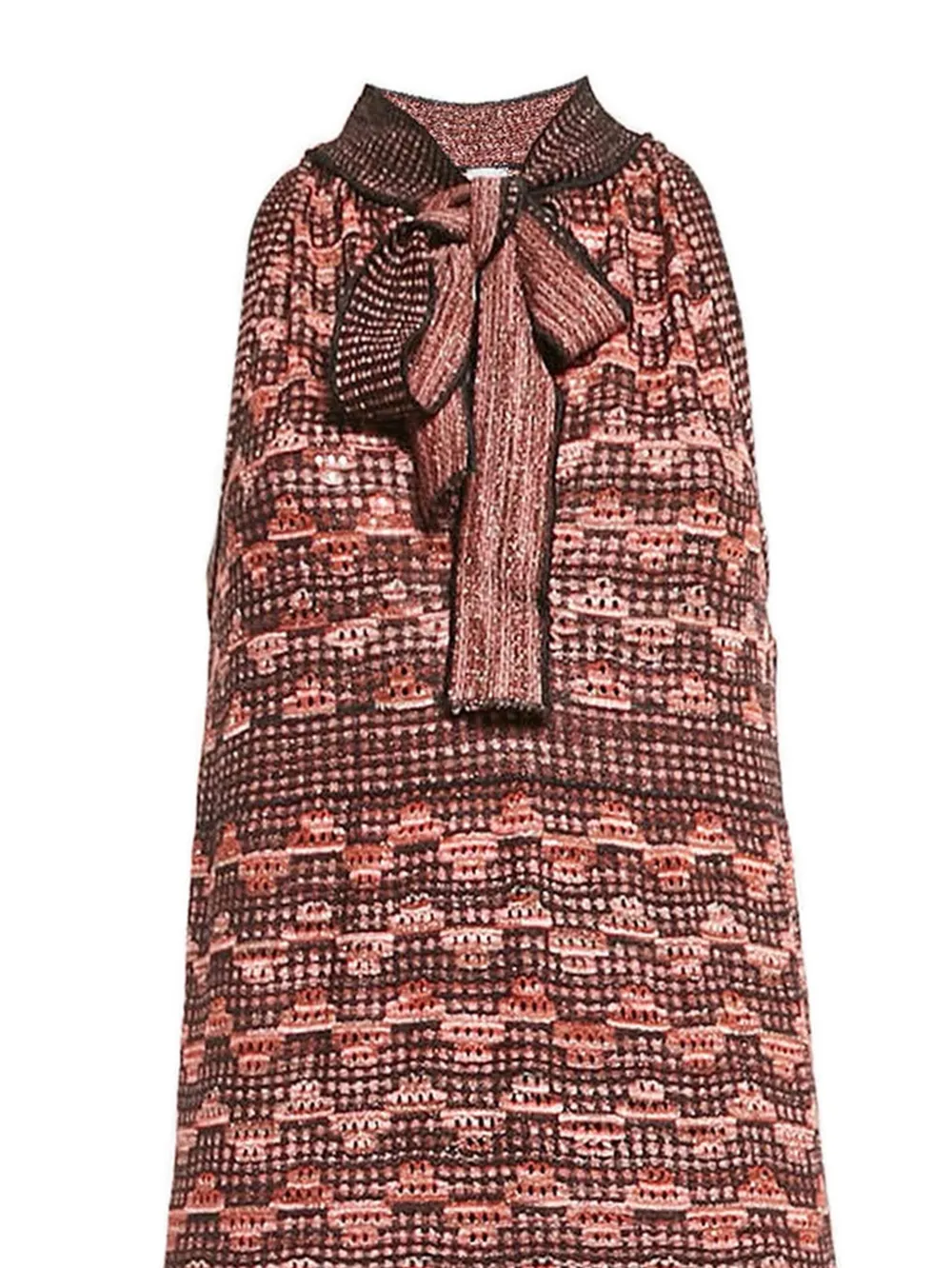 Missoni Pre-Owned Jurk met halternek - Bruin