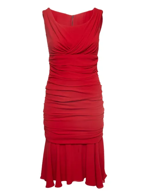 Dolce & Gabbana Pre-Owned vestido de seda drapeado