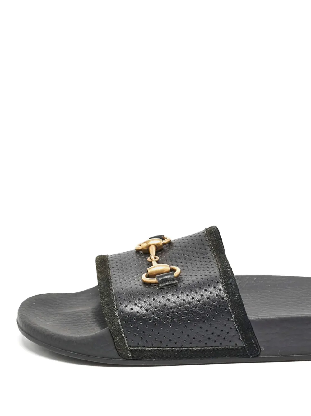 Gucci Pre-Owned Loafers met horsebitdetail - Zwart