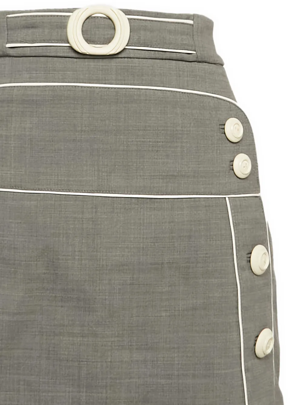 Elisabetta Franchi High waist rok - Grijs