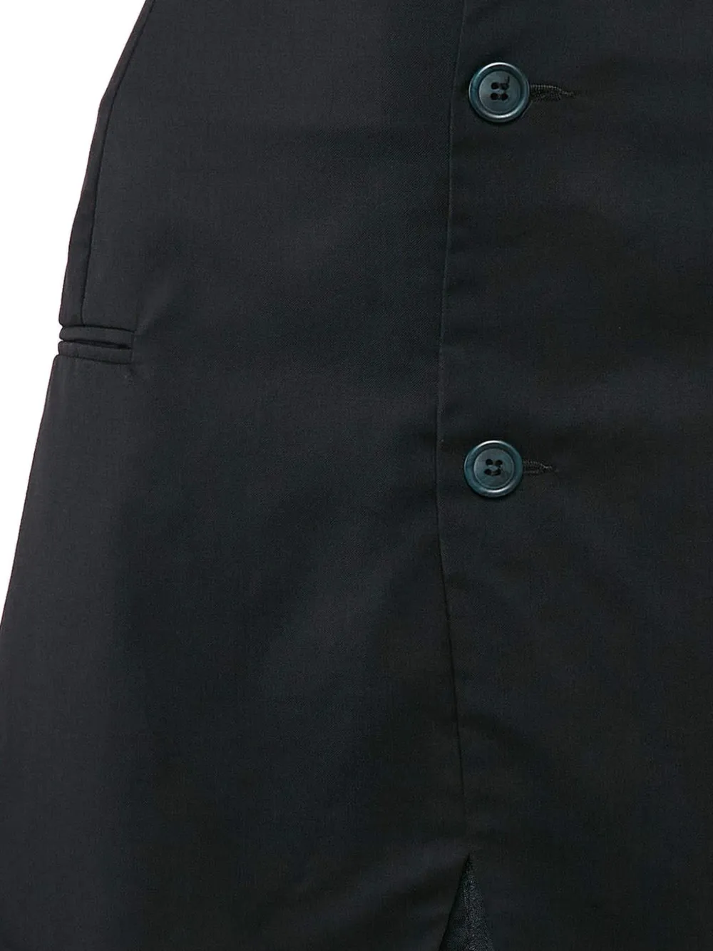 Jacquemus Pre-Owned Wollen rok met knopen - Zwart