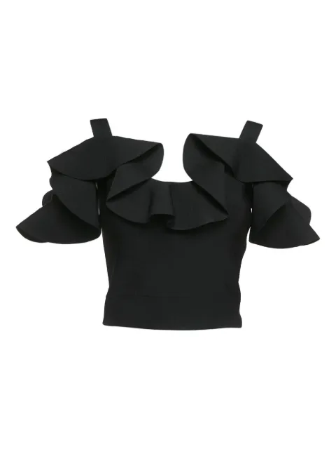 Alexander McQueen Pre-Owned ruffled knit top