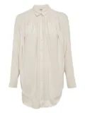 Kenzo Pre-Owned 2024 pleated satin blouse - Neutrals