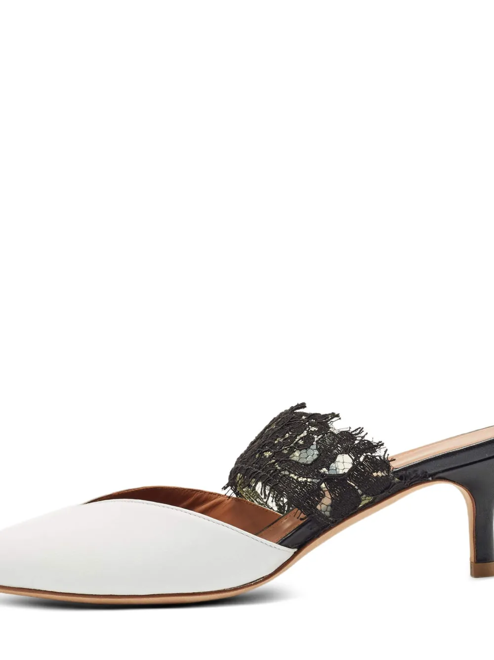 Malone Souliers x Emanuel Ungaro 65 mm Maisie muiltjes met hak - Wit