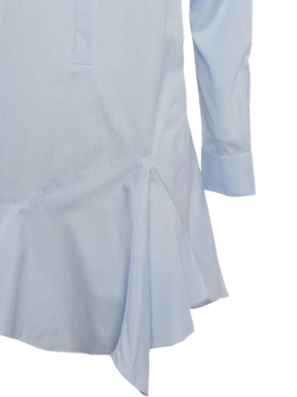 Christian Dior Pre-Owned 2024 gestreepte asymmetrische midi-jurk - Blauw