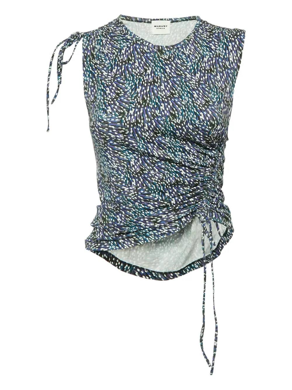 Pre-owned Isabel Marant Vintage Ruched Top In Blue