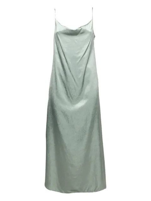 Max Mara Maxikleid aus Satin mit Riemen