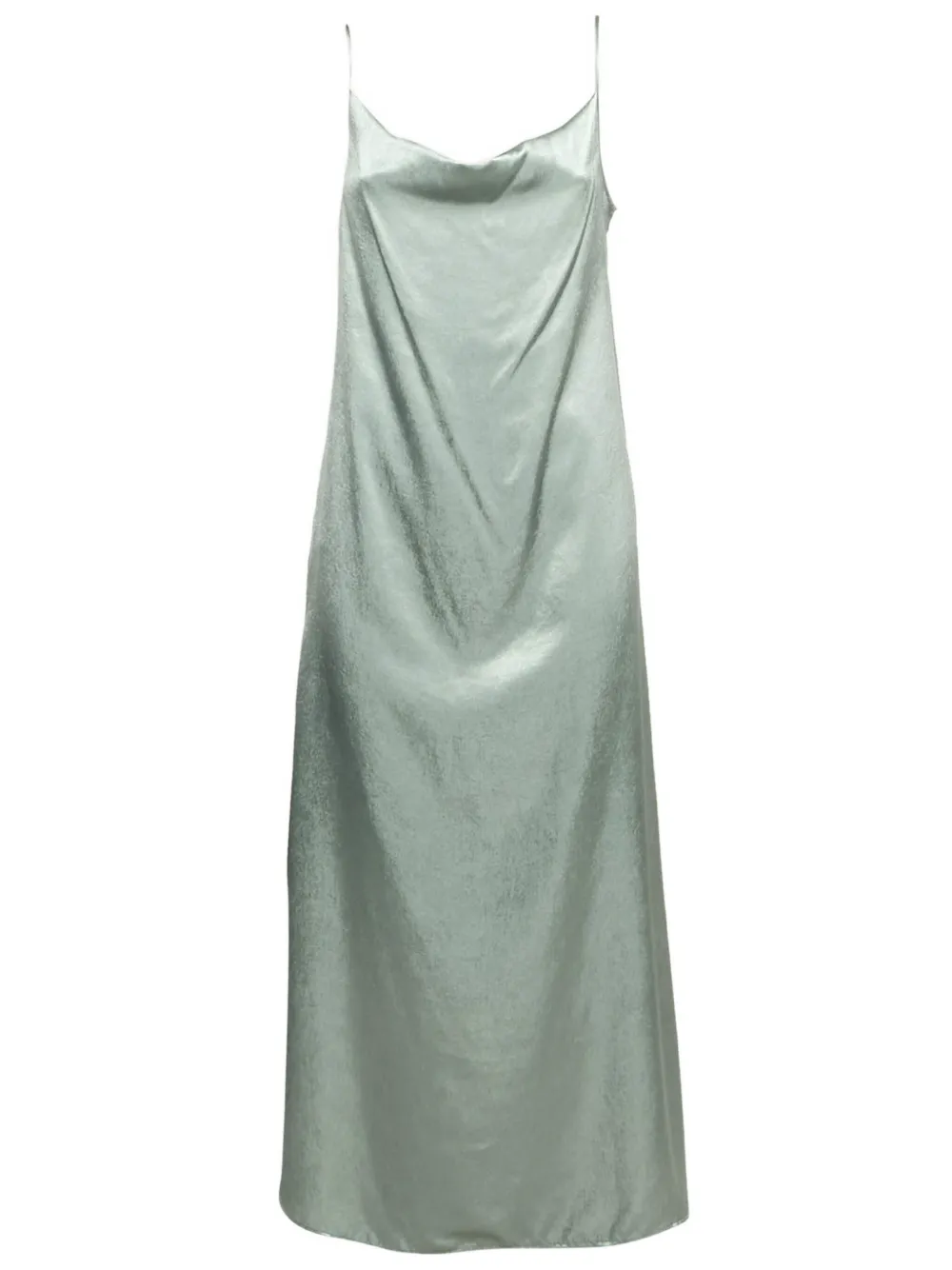 Max Mara Maxi-jurk met satijnen bandjes - Grijs
