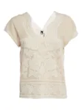 Missoni Pre-Owned lace-lurex top - White
