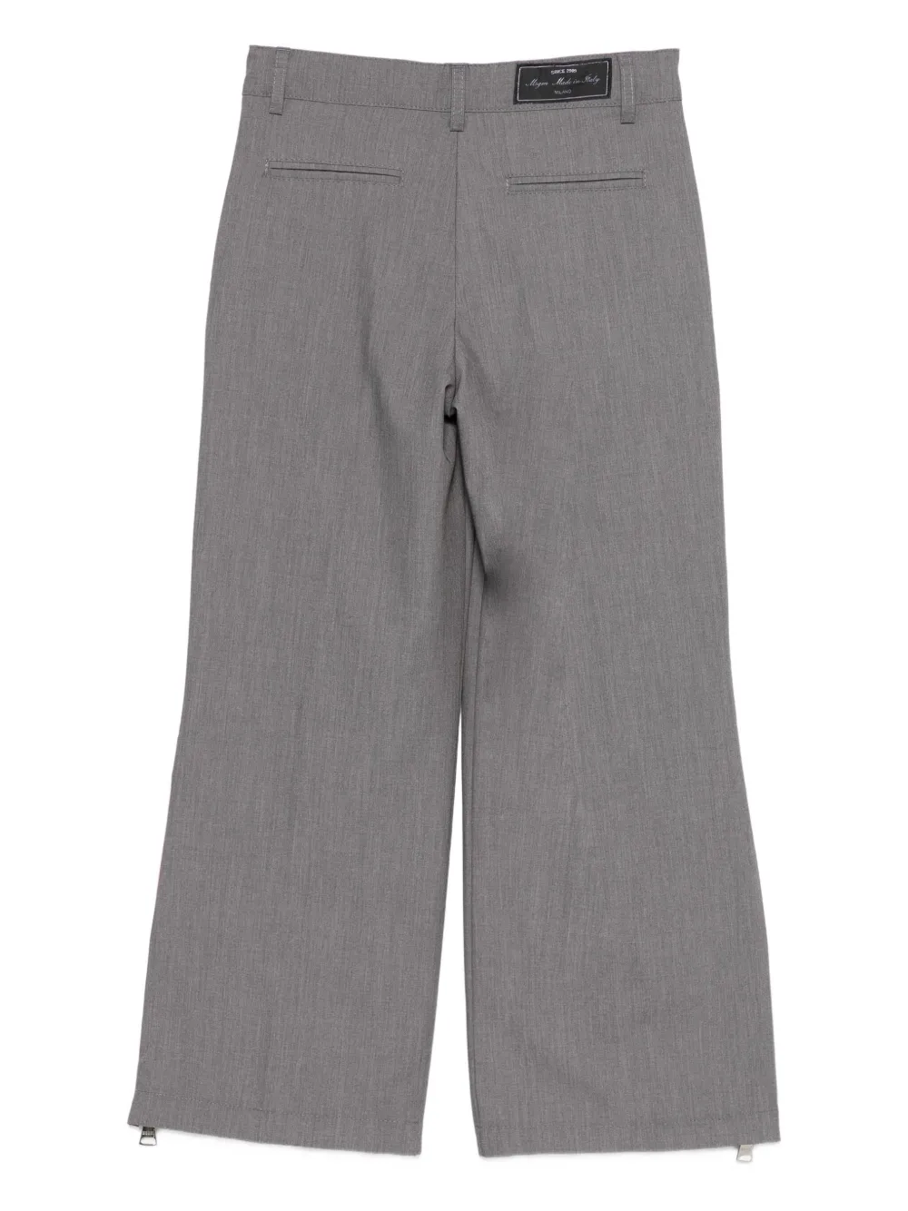 MSGM Kids side-zip trousers Grijs