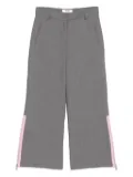 MSGM Kids side-zip trousers - Grey