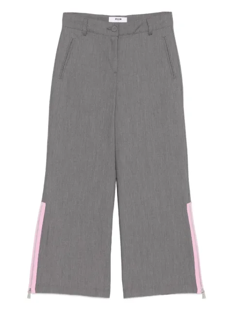 MSGM Kids side-zip trousers
