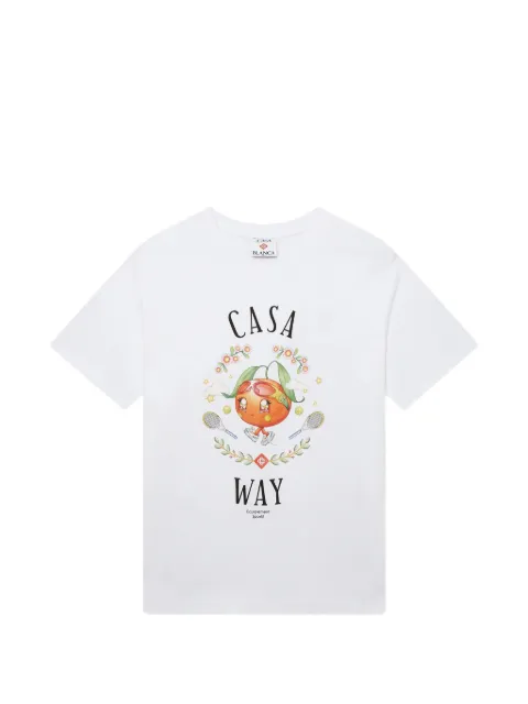 Casablanca Casa Way Orange Mascot T-shirt