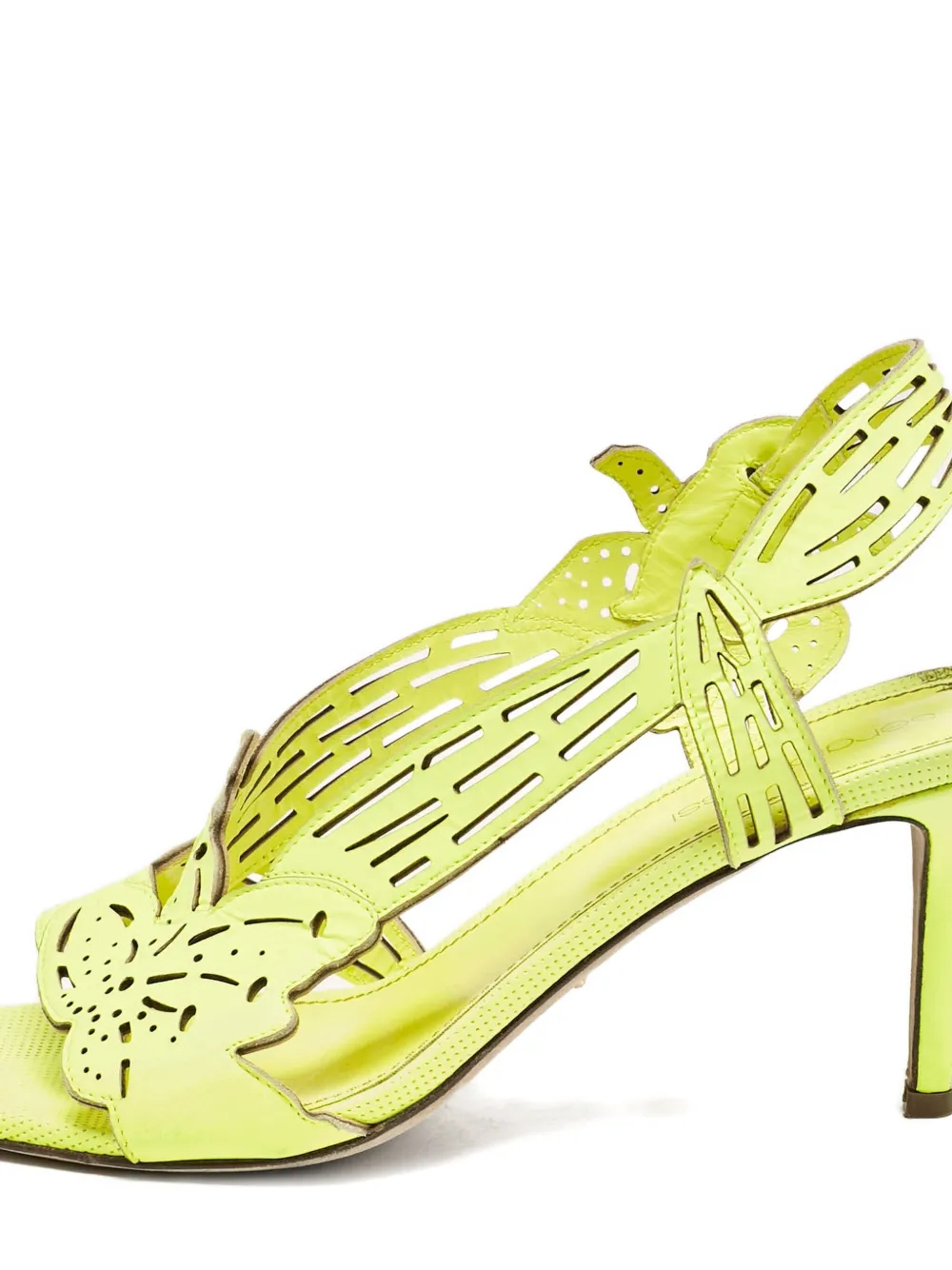 Sergio Rossi Vintage 85 mm sandalen met hak en vlinderdetail - Groen