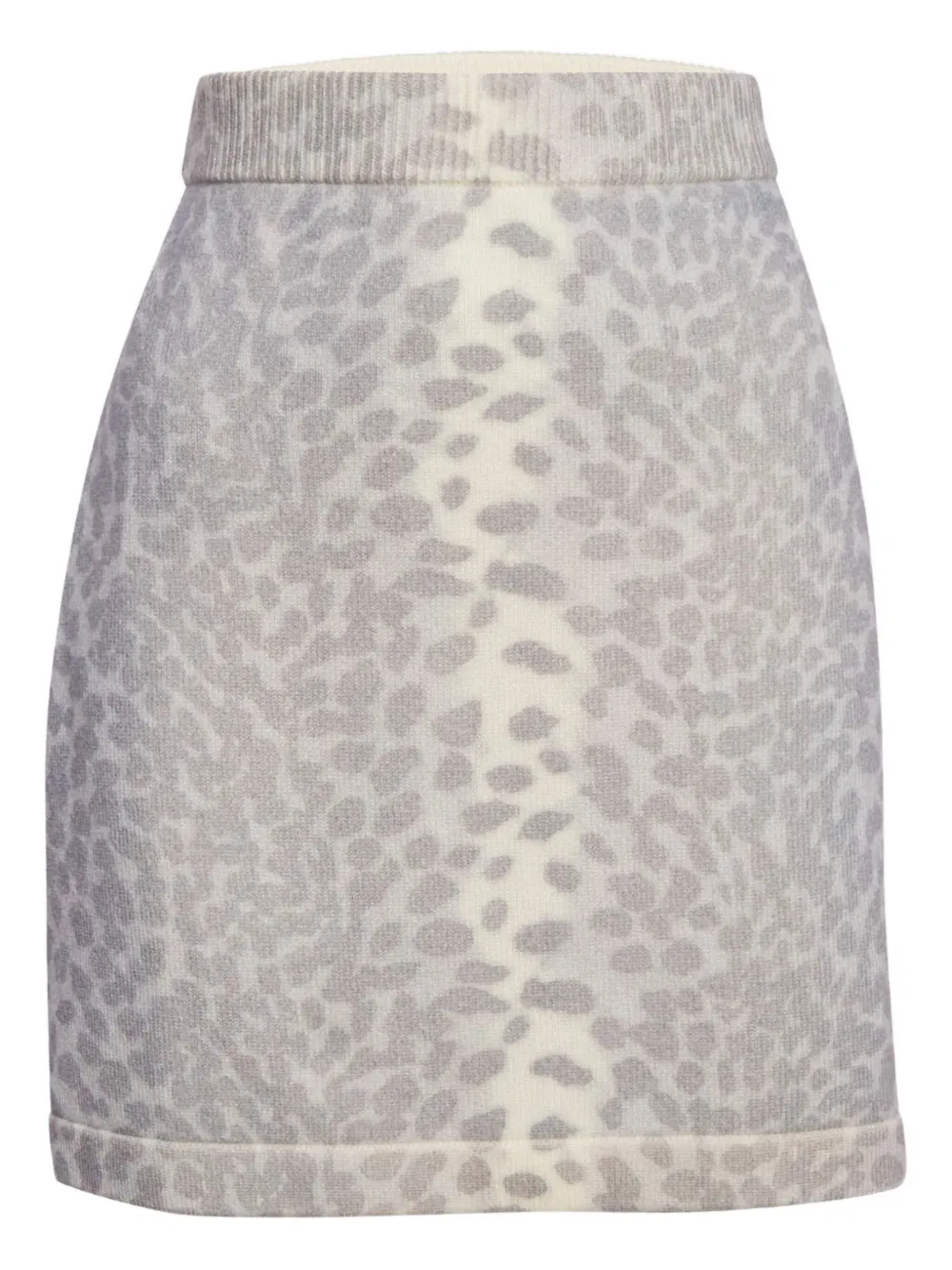 Kenzo Pre-Owned Minigonna a vita alta leopardata - Grigio
