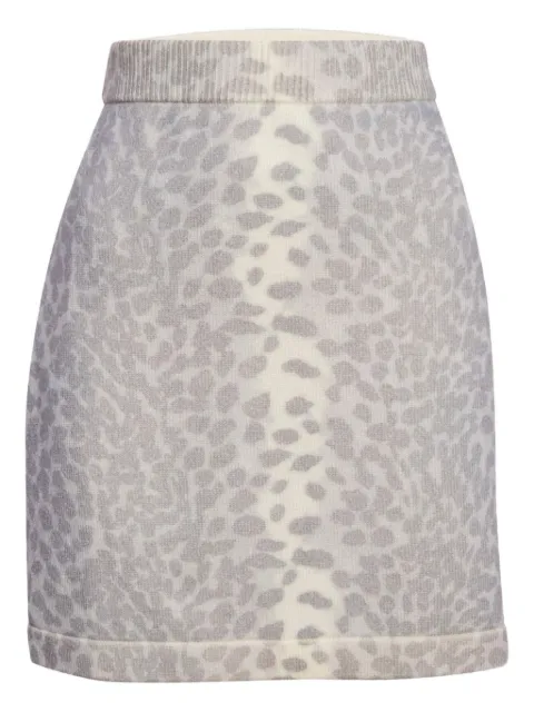 Kenzo Pre-Owned leopard-print mini high-waisted skirt
