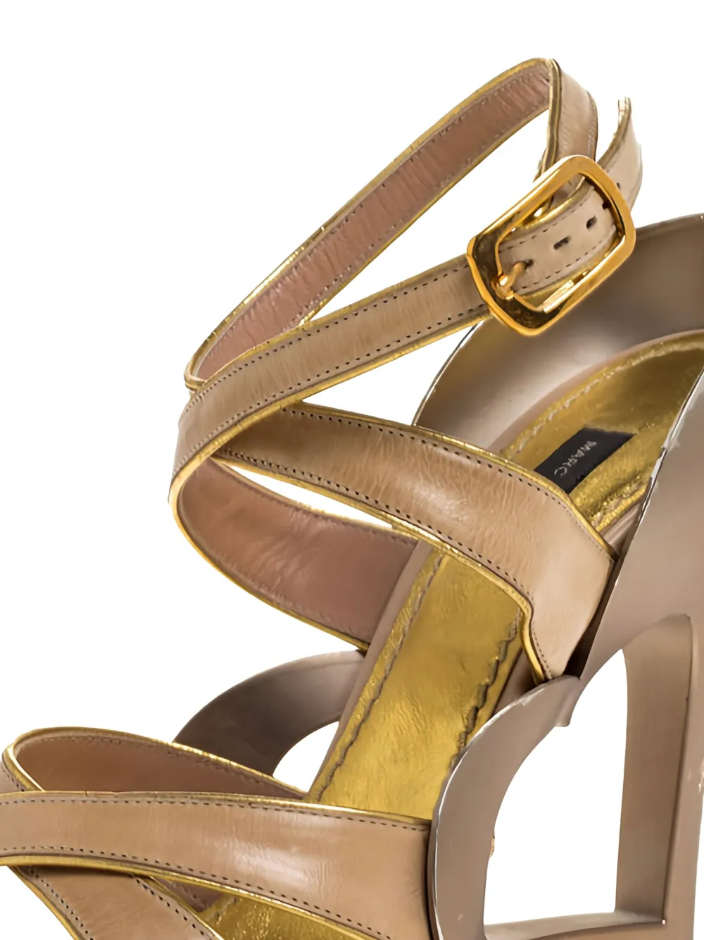 Marc Jacobs Vintage Sandalen met hartgesp - Bruin