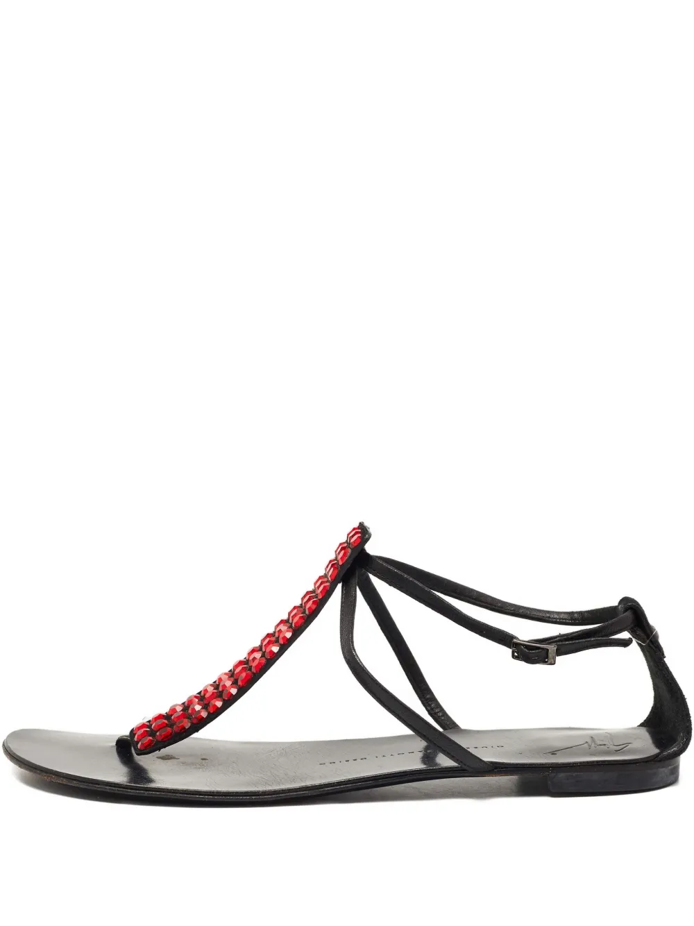 Giuseppe Zanotti Vintage Pre-owned Sandalen mit Kristallen - Schwarz