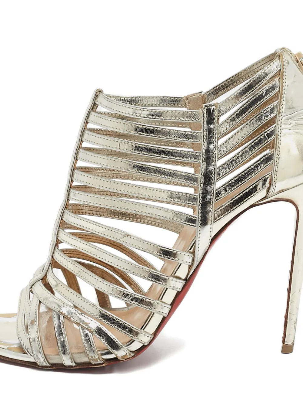 Christian Louboutin Pre-Owned 110 mm Jolly sandalen - Goud