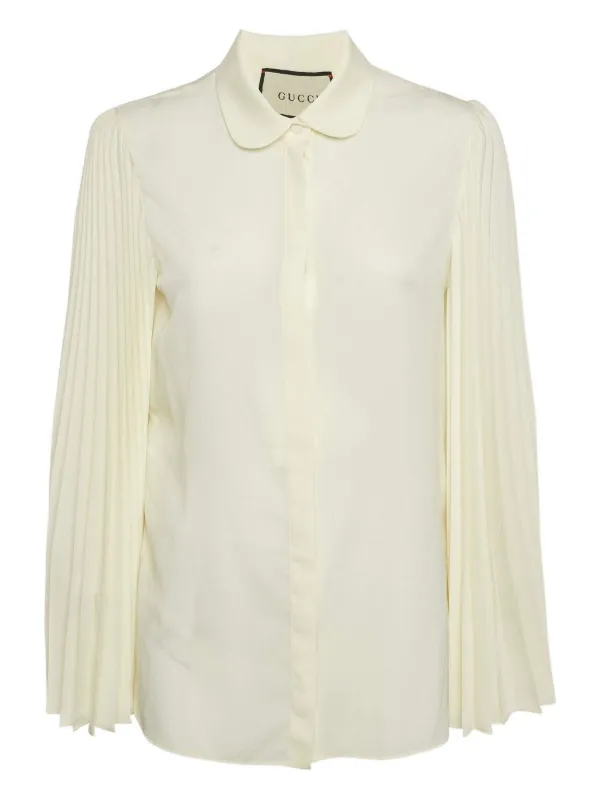 ようページ Gucci Pre-Owned プリーツ ブラウス Gucci Pre-Owned