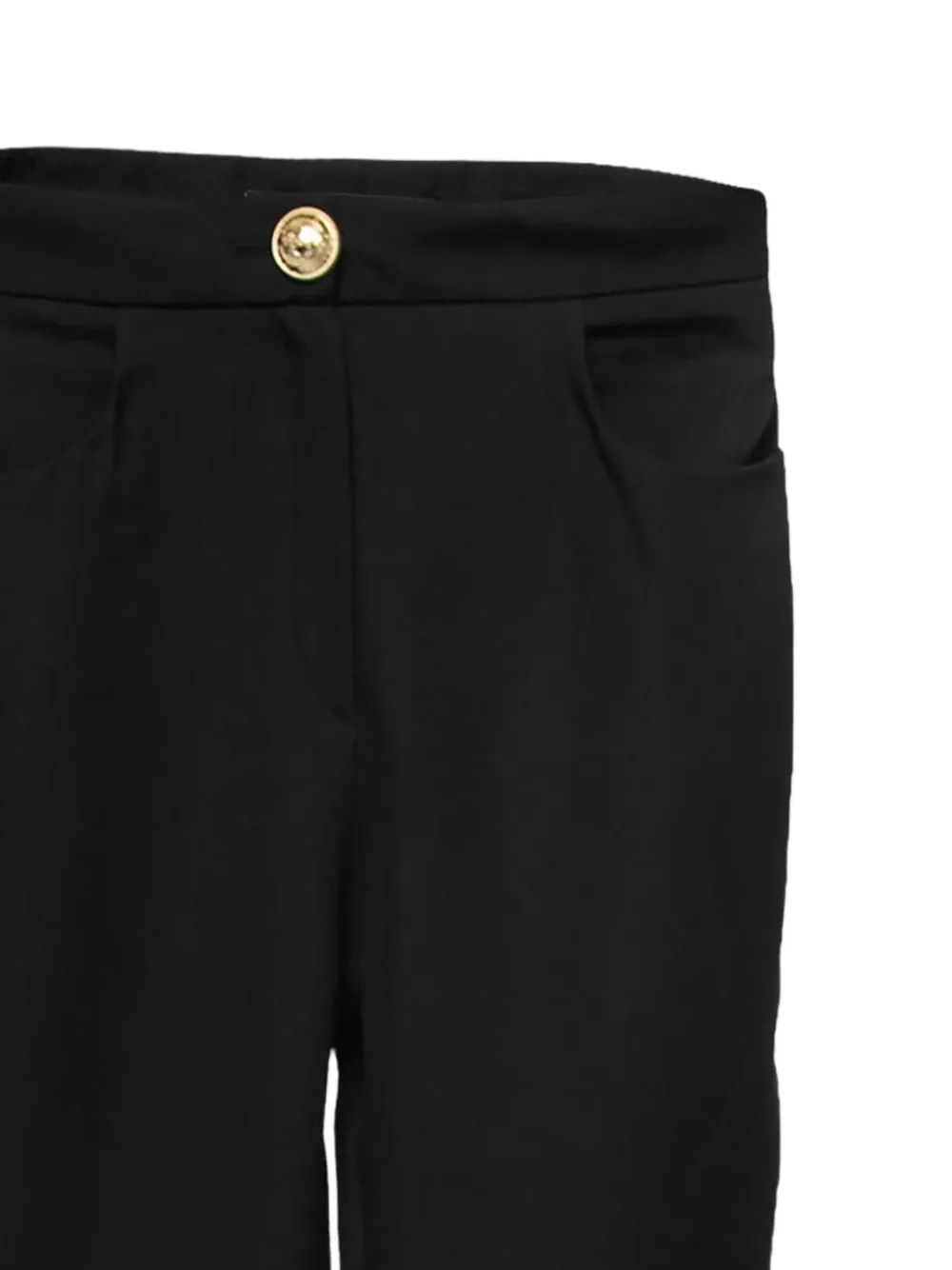 Balmain Pre-Owned Broek met knopen en jacquard - Zwart