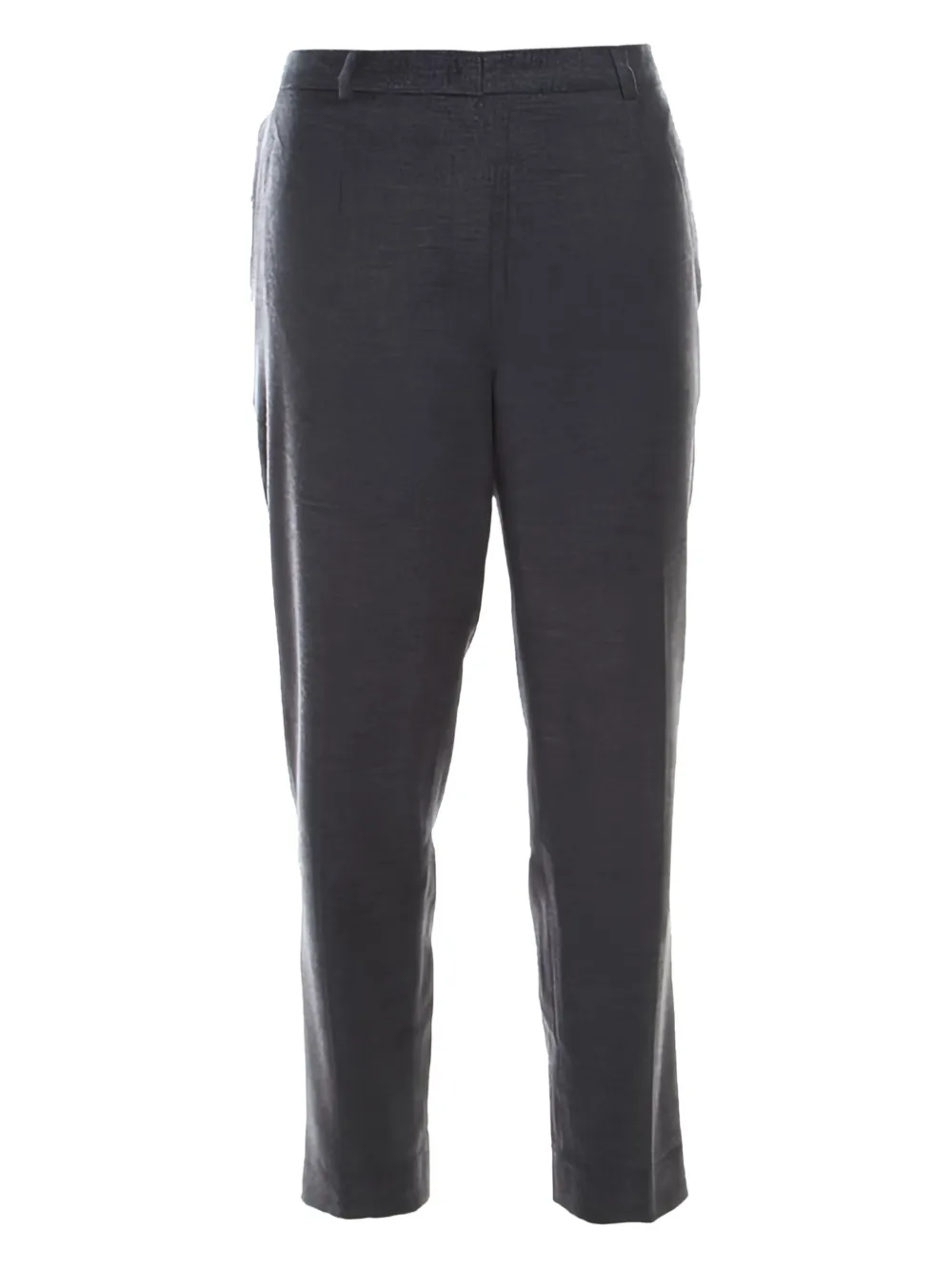 Pre-owned Escada Tellis Tapered Cropped Trousers In Gray