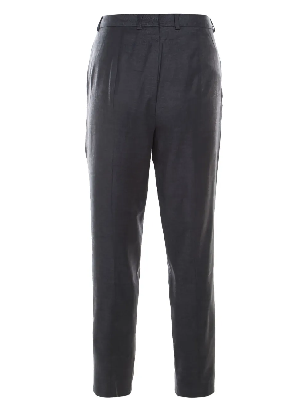 Escada Pre-Owned Tellis cropped broek met toelopende pijpen - Grijs