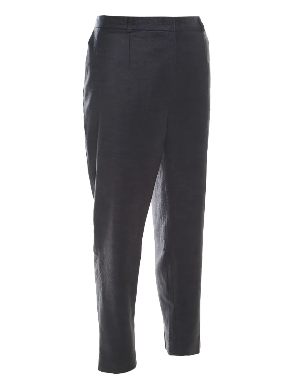 Pre-owned Escada Tellis Tapered Cropped Trousers In Gray