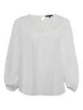 Maje lace dot blouse - White