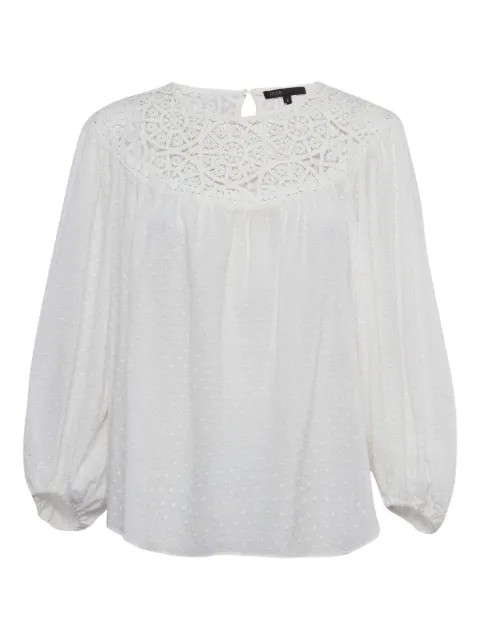 Maje lace dot blouse