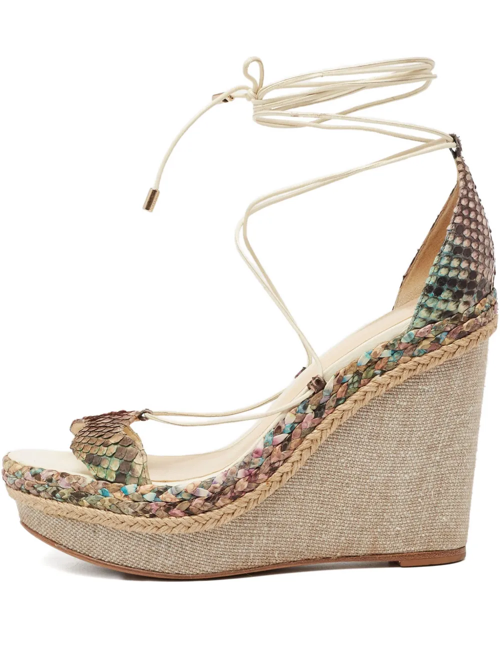 Alexandre Birman 110mm wedge-heel sandals | Neutrals | Image 1