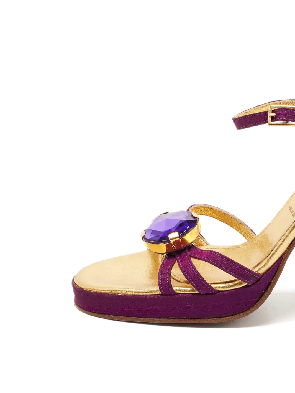 D&G Vintage 120 mm verfraaide sandalen - Paars