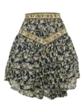 Isabel Marant Vintage 2024 Vega floral-print cotton mini skirt - Blue