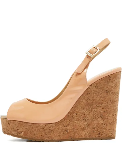 Jimmy Choo Pre-Owned sandalias Prova con cuña de 120mm