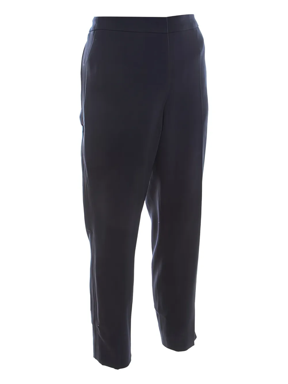 Pre-owned Escada High-waist Cropped Trousers In Blue