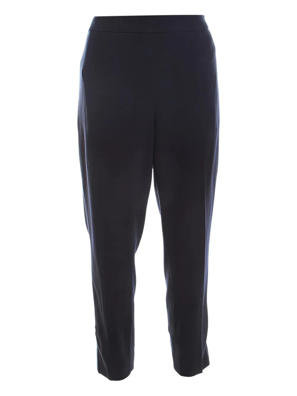 Pre-owned Escada High-waist Cropped Trousers In Blue