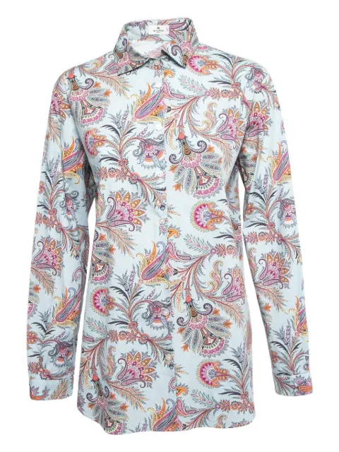 Etro Pre-Owned paisley-print cotton shirt