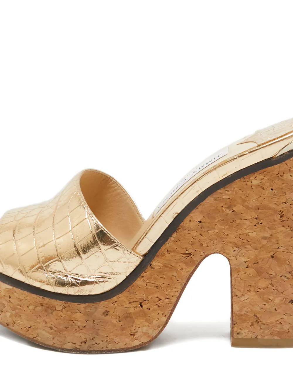 Jimmy Choo Pre-Owned croc-embossed leather platform sandals | Image 2