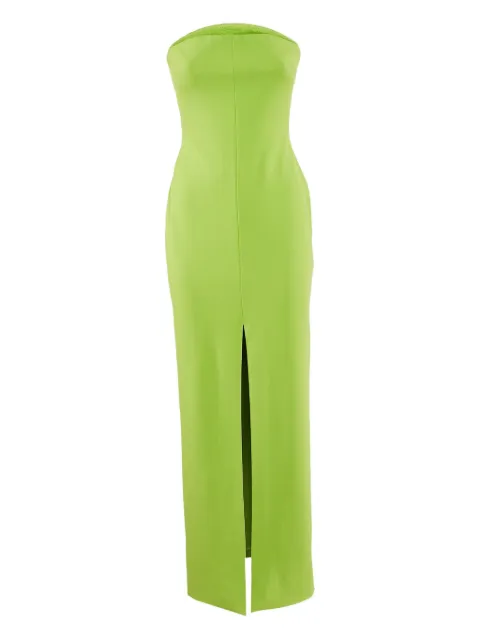 Solace London structured crepe maxi dress