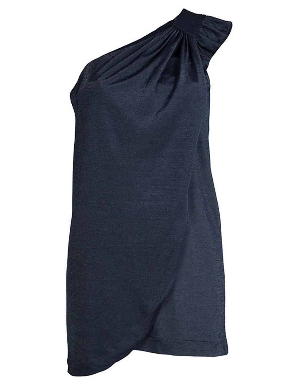 Marc Jacobs Vintage one-shoulder ruched blouse | Blue | Image 1