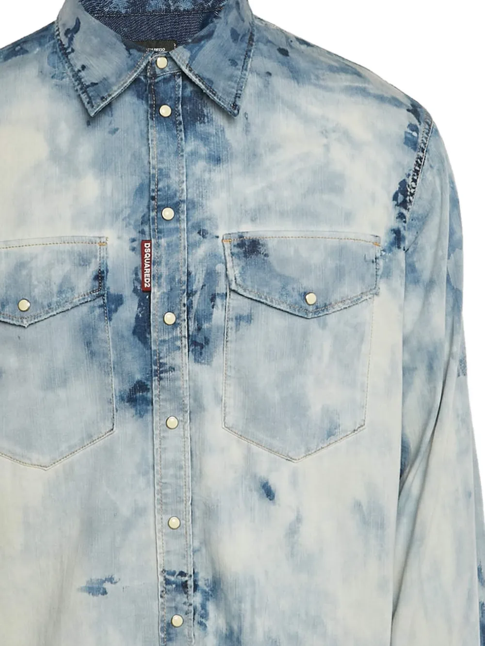 DSQUARED2 tie dye denim shirt | Image 2
