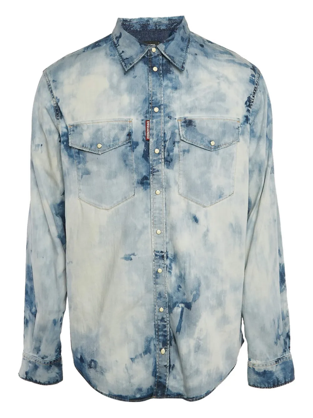 DSQUARED2 tie dye denim shirt | Blue | Image 1