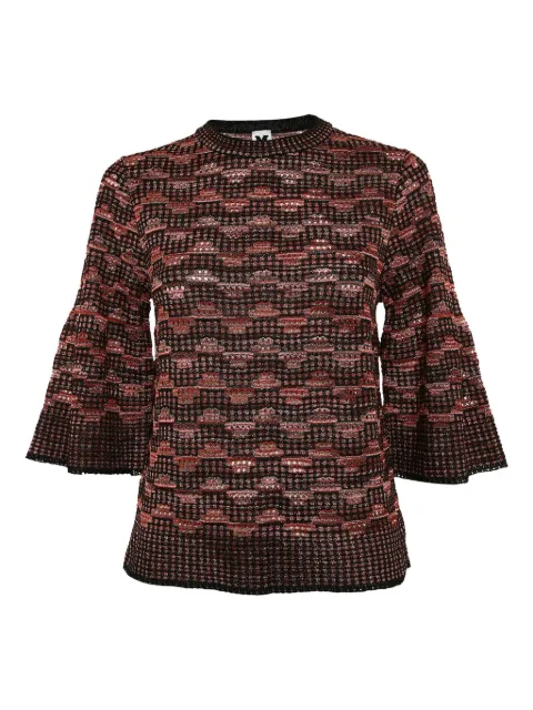 Missoni Pre-Owned lurex knit bell-sleeve top