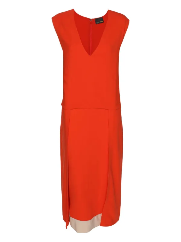 fendi dress orange Fendi Orange Logo Dress