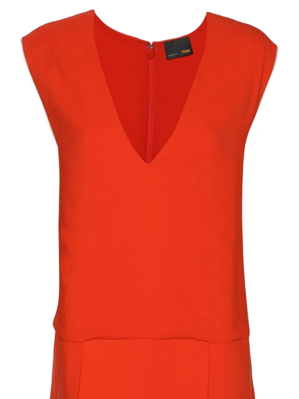 fendi orange dress FF puzzle dress