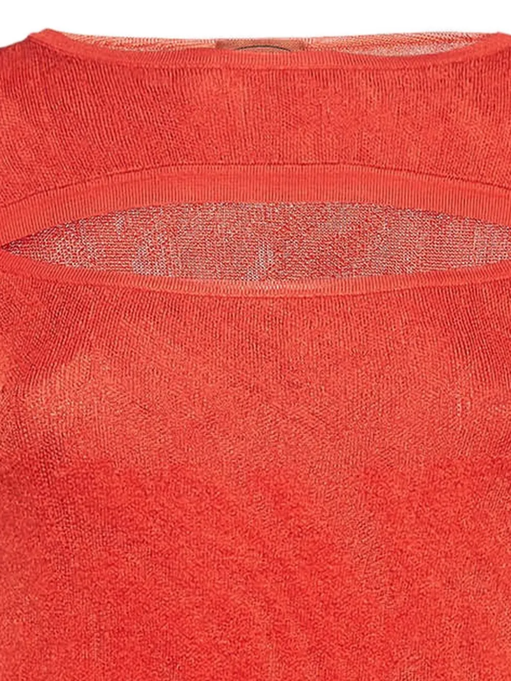 Missoni Pre-Owned Gebreide jurk met keyhole detail - Rood